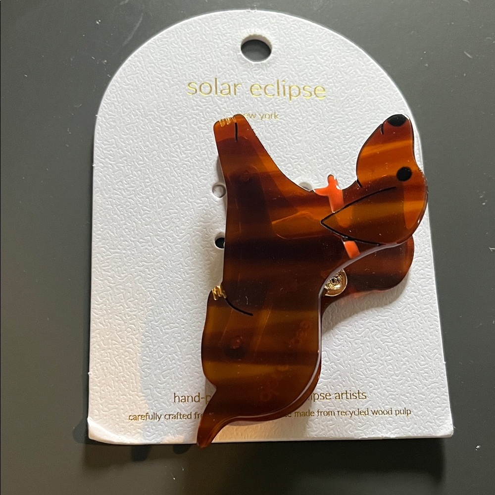 Solar Eclipse New York Hand-painted Claw Clip